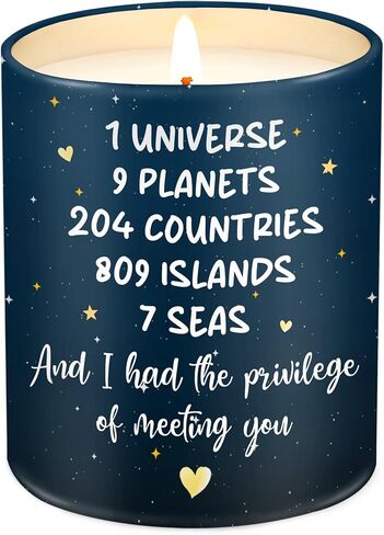 OASSIE Birthday Gifts for Him Her Couple - Long Lasting Vanilla Lavender Candle 10 oz - Anniversary Wedding Gifts for Men Women Boyfriend Girlfriend Husband Wife Friends in Kuwait