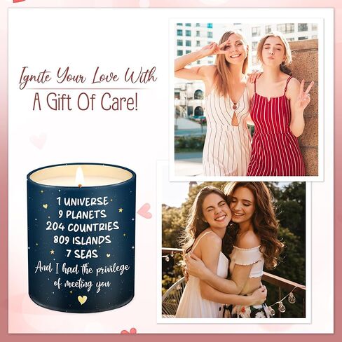 OASSIE Birthday Gifts for Him Her Couple - Long Lasting Vanilla Lavender Candle 10 oz - Anniversary Wedding Gifts for Men Women Boyfriend Girlfriend Husband Wife Friends in Kuwait