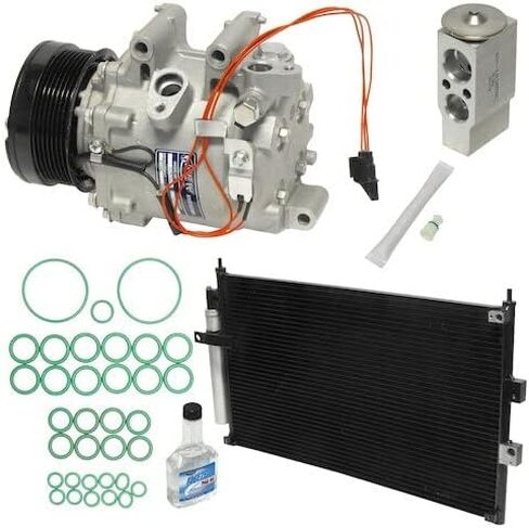 A/C Compressor Kit with Condenser - Compatible with 2006-2011 Honda Civic 2-Door in Saudi Arabia