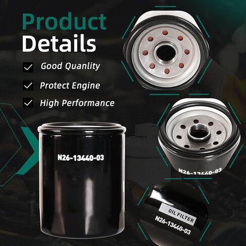N26-13440-00 Oil Filter Fit for Yamaha Outboard Engine V8 F300 F350 F225C F250C F300C VF200 VF225 VF250 4.2L replace# N26-13440-02 N26-13440-03 in Saudi Arabia