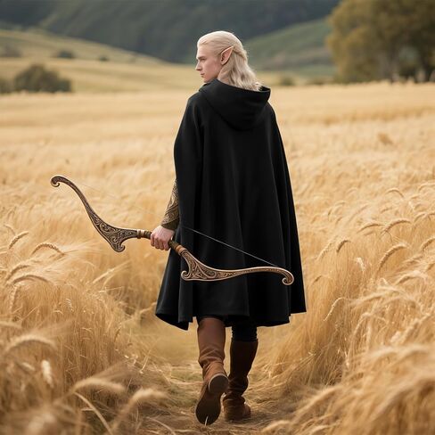 أزياء UQJE Renaissance ذات القلنسوة المفتوحة من الأمام ورأس الساحرة والهالوين in Kuwait