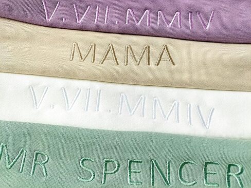 Custom Embroidered Sweatshirts and Hoodie Design Your Own, Personalized Sweatshirts Hoodie For Everyone, Add Text On Sleeve, Add Your Own Custom Text, Gifts Mothers Day, Christmas Multicolor in Saudi Arabia