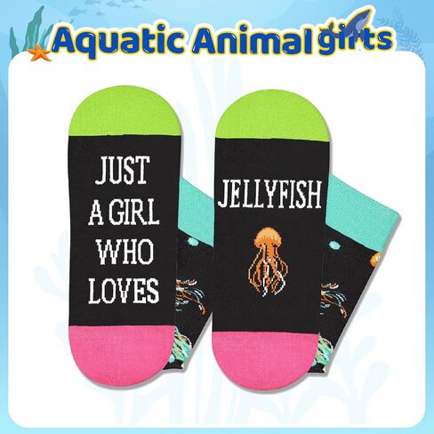HAPPYPOP Jellyfish Gifts for Women Girls - Crazy Jellyfish Socks Animal Socks for Teens in Saudi Arabia