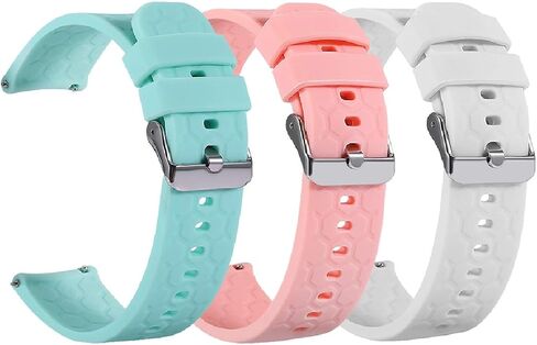 ECSEM Bands Compatible with Lintelek ID205S ID205U and Veryfitpro ID205L SW020 SW025 Watch Band Silicone Replacement Adjustable Wristband Smartwatch Accessory for Fitness Tracker ID205L in Saudi Arabia