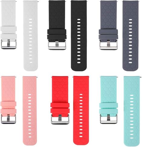 ECSEM Bands Compatible with Lintelek ID205S ID205U and Veryfitpro ID205L SW020 SW025 Watch Band Silicone Replacement Adjustable Wristband Smartwatch Accessory for Fitness Tracker ID205L in Saudi Arabia