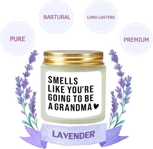 Pregnancy Announcement for Aunt - Promoted to Aunt Gifts - New Aunt Gifts for Sister Friends - Sister Promoted to Auntie - Soy Candle Lavender 4oz in Saudi Arabia