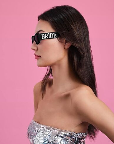 Bride Sunglasses - Black + Silver Marble | Bachelorette Party Sunnies, Engagement Decorations, Bridal Shower Accessory, Bridesmaid Favors, Bride To Be Gift, Bachelorette Sunglasses in Saudi Arabia