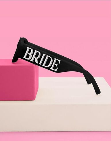 Bride Sunglasses - Black + Silver Marble | Bachelorette Party Sunnies, Engagement Decorations, Bridal Shower Accessory, Bridesmaid Favors, Bride To Be Gift, Bachelorette Sunglasses in Saudi Arabia