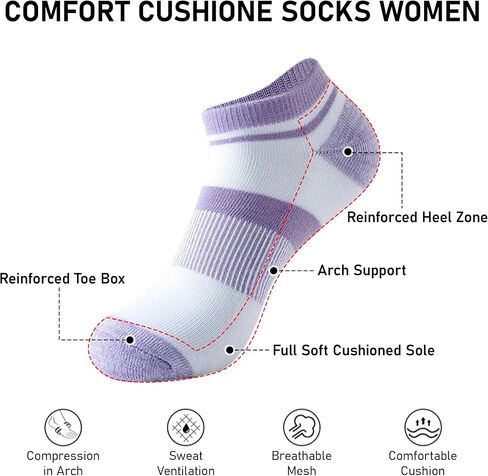 جوارب الكاحل النسائية لا تظهر الجوارب المنخفضة 5 أزواج سلسة خفيفة الوزن غير قابلة للانزلاق الجوارب غير الرسمية للنساء in Kuwait