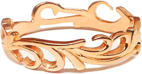 Clostoutwarehouse 925 Sterling Silver Flame Fligree Ring (يأتي بالألوان) in Kuwait