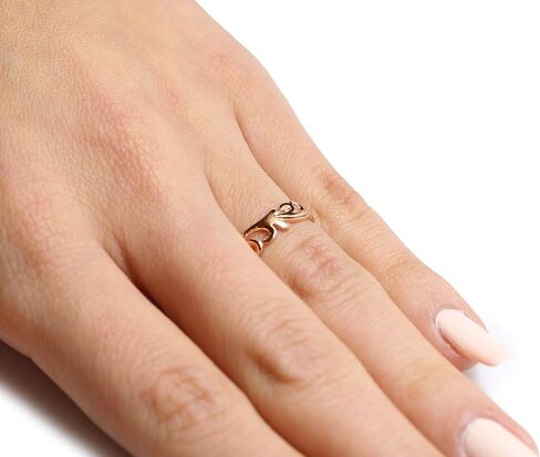 Clostoutwarehouse 925 Sterling Silver Flame Fligree Ring (يأتي بالألوان) in Kuwait