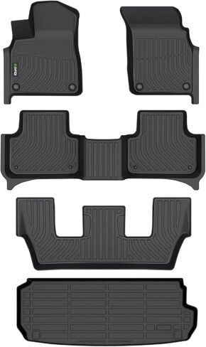 HAFIDI® Floor Mats & Cargo Liner with Seatback Cargo Set Fit for 2025 Mini Countryman All Weather Protection TPE Anti-Slip Car Full Set Floor Liners Custom Accessories - Black in Saudi Arabia