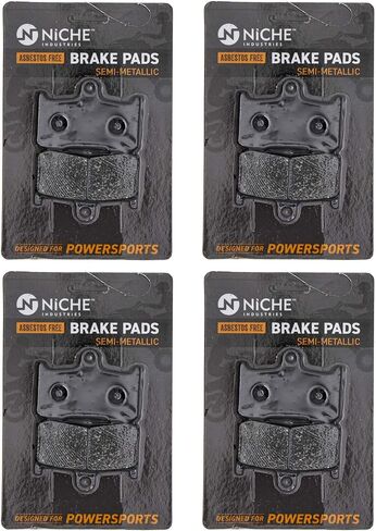 NICHE Brake Pad Set for Kawasaki Ninja ZX9R Victory Cross Roads Country Vegas Indian Chief Front Semi-Metallic 2 Pack in Saudi Arabia