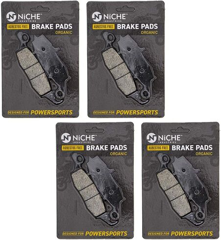 NICHE Brake Pad Set for Kawasaki Vulcan 800 900 Suzuki 43082-1264 59102-33880 Front/Rear Organic Alloy Steel 2 Pack in Saudi Arabia