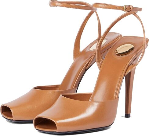 Arqa Stiletto High Heel Sandals للنساء مغطاة بحزام الكاحل القابل للتعديل in Kuwait