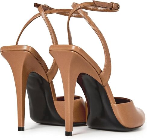 Arqa Stiletto High Heel Sandals للنساء مغطاة بحزام الكاحل القابل للتعديل in Kuwait
