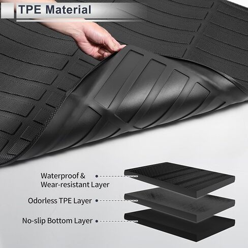 Rear Cargo Liner Rear Trunk Mat for Kia Soul 2020-2025 Anti-Slip Trunk Cargo Luggage Boot Tray Mat TPE 1 Pc Long Grid Pattern in Saudi Arabia