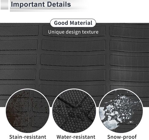 Rear Cargo Liner Rear Trunk Mat for Kia Soul 2020-2025 Anti-Slip Trunk Cargo Luggage Boot Tray Mat TPE 1 Pc Long Grid Pattern in Saudi Arabia