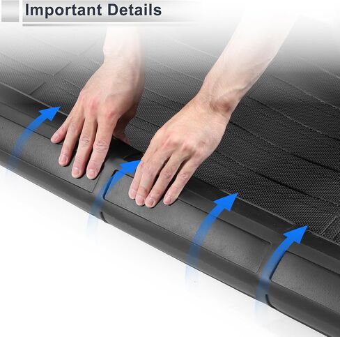 Rear Cargo Liner Rear Trunk Mat for Kia Soul 2020-2025 Anti-Slip Trunk Cargo Luggage Boot Tray Mat TPE 1 Pc Long Grid Pattern in Saudi Arabia