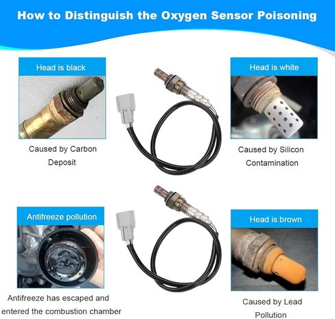 JDMON 2PCS Oxygen O2 Sensor Upstream Downstream Replacement for 2017-2021 Nissan Rogue Sport, Sentra, Titan, Armada, 2016-2020 Infiniti QX80 Compatible with 250-241107 in Saudi Arabia