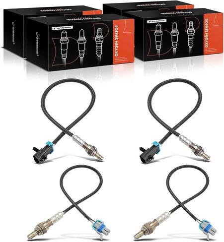 A-Premium 4-PC O2 مستشعر الأكسجين متوافق مع شيفروليه سيلفرادو 2500 HD ، سيلفرادو 3500 HD 2011-2015 ، Corvette 2008-2013 و GMC Sierra 2500 HD ، Sierra 3500 HD ، Upstream and Downstream in Saudi Arabia