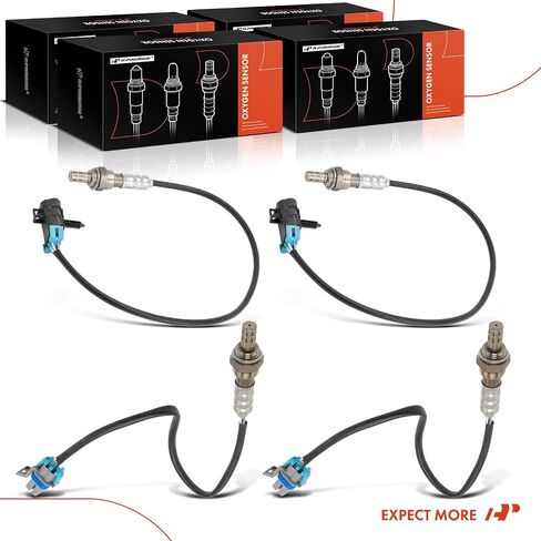 A-Premium 4-PC O2 مستشعر الأكسجين متوافق مع شيفروليه سيلفرادو 2500 HD ، سيلفرادو 3500 HD 2011-2015 ، Corvette 2008-2013 و GMC Sierra 2500 HD ، Sierra 3500 HD ، Upstream and Downstream in Saudi Arabia