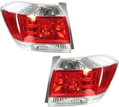 2 عبوة LH و RH Tail Light Assembly بديل لـ Highlander 2011 2012 2013 Driver and Passenger Side in Kuwait
