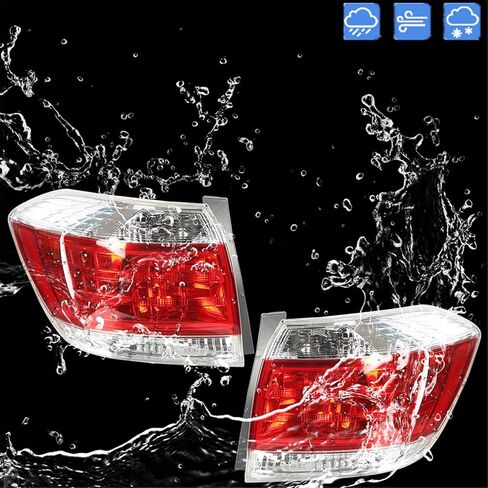 2 عبوة LH و RH Tail Light Assembly بديل لـ Highlander 2011 2012 2013 Driver and Passenger Side in Kuwait