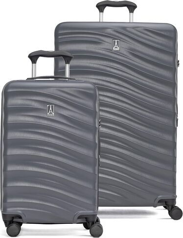Travelpro Maxlite Air V2 Hardside Carry on Luggage ، 8 عجلات من الدوران ، حقيبة قذيفة صلبة خفيفة الوزن ، قفل TSA ، أسود ، مضغوط يحمل على 20 بوصة in Kuwait