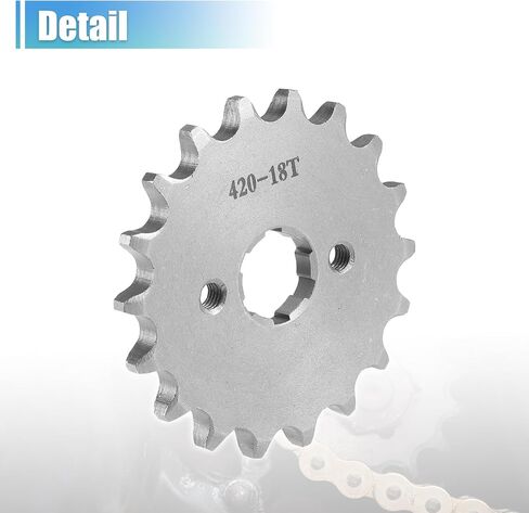 X AutoHaux 1 Set 420 Style 18 Teath 20mm معرف دراجة نارية ناضحة ملائمة للدراجة الأمامية للدراجة النارية لـ 50cc 70cc 110cc 125cc دراجة نارية دراجة صغيرة in Kuwait