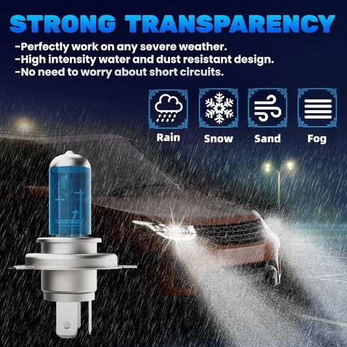 Halogen Headlights Fit for Honda CRV CR-V 2002-2004 & 2007-2014 Headlight Bulbs,9003/H4/HB2 High/Low Beam + h11 Fog Light Bright Light Combo,Plug And Play,Pack of 4 in Saudi Arabia