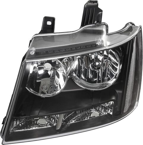 Headlights Assembly Pair for 2007-2014 Chevy Tahoe Suburban 1500, 2007-2013 Chevy Avalanche Suburban 2500 Headlamps Head Lights Replacement Driver and Passenger Side,Black Housing Clear Reflector in Kuwait