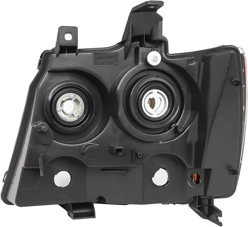 Headlights Assembly Pair for 2007-2014 Chevy Tahoe Suburban 1500, 2007-2013 Chevy Avalanche Suburban 2500 Headlamps Head Lights Replacement Driver and Passenger Side,Black Housing Clear Reflector in Kuwait
