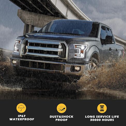 Full LED Headlights for F150 15-17, DOT Approved LED Headlights Assembly with Switchback DRL Dynamic Animation Sequential Turn Signal for Ford F-150 2015-2017 (2PCS) in Saudi Arabia
