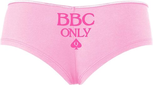 Knaughty Knickers BBC Only - Queen of Punspades Pink Boyshort Banties مع تصميم البالغين in Kuwait