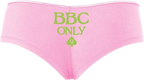 Knaughty Knickers BBC Only - Queen of Punspades Pink Boyshort Banties مع تصميم البالغين in Kuwait
