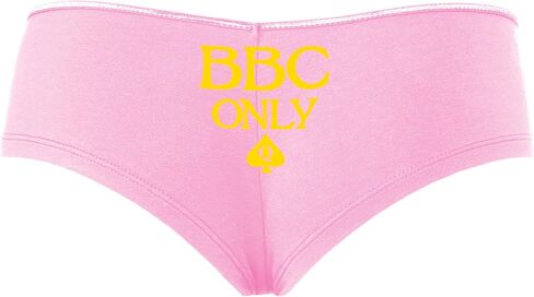 Knaughty Knickers BBC Only - Queen of Punspades Pink Boyshort Banties مع تصميم البالغين in Kuwait