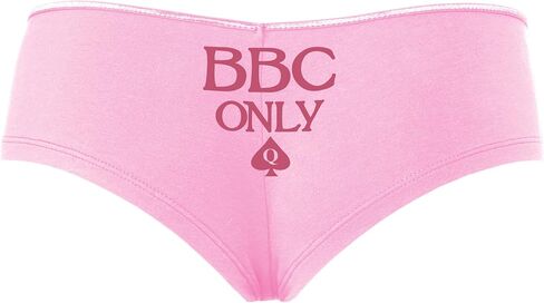 Knaughty Knickers BBC Only - Queen of Punspades Pink Boyshort Banties مع تصميم البالغين in Kuwait
