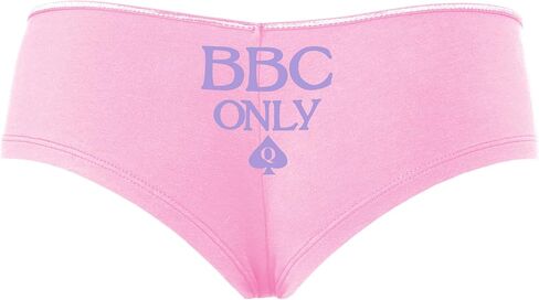 Knaughty Knickers BBC Only - Queen of Punspades Pink Boyshort Banties مع تصميم البالغين in Kuwait