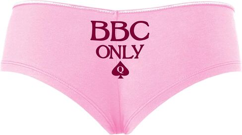 Knaughty Knickers BBC Only - Queen of Punspades Pink Boyshort Banties مع تصميم البالغين in Kuwait