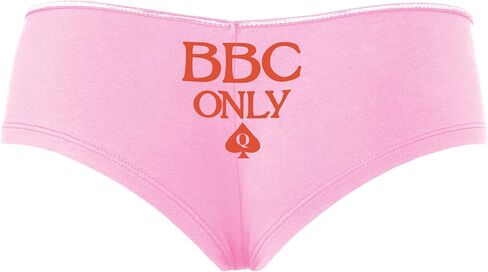 Knaughty Knickers BBC Only - Queen of Punspades Pink Boyshort Banties مع تصميم البالغين in Kuwait