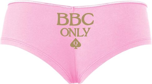 Knaughty Knickers BBC Only - Queen of Punspades Pink Boyshort Banties مع تصميم البالغين in Kuwait