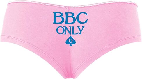 Knaughty Knickers BBC Only - Queen of Punspades Pink Boyshort Banties مع تصميم البالغين in Kuwait