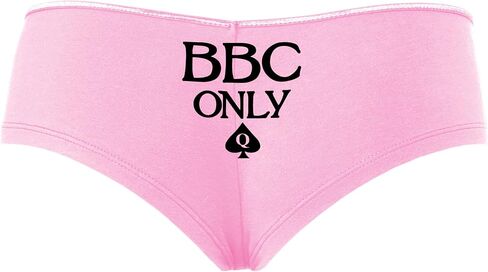 Knaughty Knickers BBC Only - Queen Of Spades Pink Boyshort Panties With Adult Design in Saudi Arabia