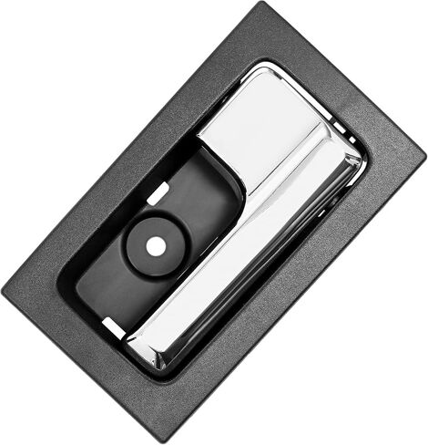 Gledewen Interior Door Handle, Compatible with 2009-2014 Ford F150, Front/Rear Inside Right Passenger Side | CL3Z-1522600-GA 9L3Z-1522600-CB 90825 Chrome Lever Black Housing Inner Handle in Saudi Arabia