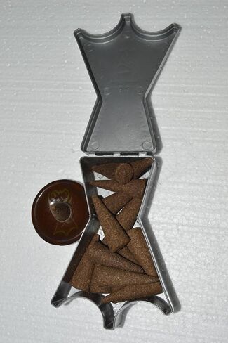 Ansaam Incense Cones *Spring Charm* - 15 Cones - Beautifully Packaged in Unique Crown Container with Ceramic Plate. A Touch of Nature with Agarwood, Musk, Jasmine and Roses. Smells Like Sunshine. in Saudi Arabia