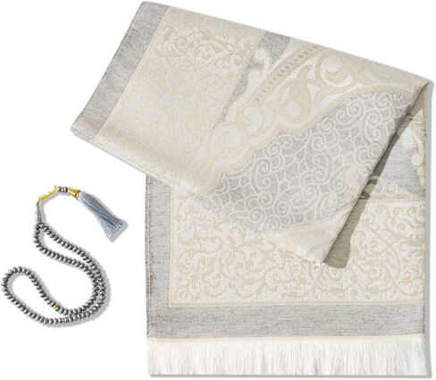 سجادة الصلاة المسلمة مع حبات صلاة الإسلام - حصيرة صلاة السفر ، والهدايا الإسلامية للمرأة ، والصلاة المحمولة مات الإسلام ، وسجادة الصلاة الإسلامية الإسلام الرجال ، حصيرة الصلاة من أجل الهدايا المسلمة ، الوردي in Kuwait