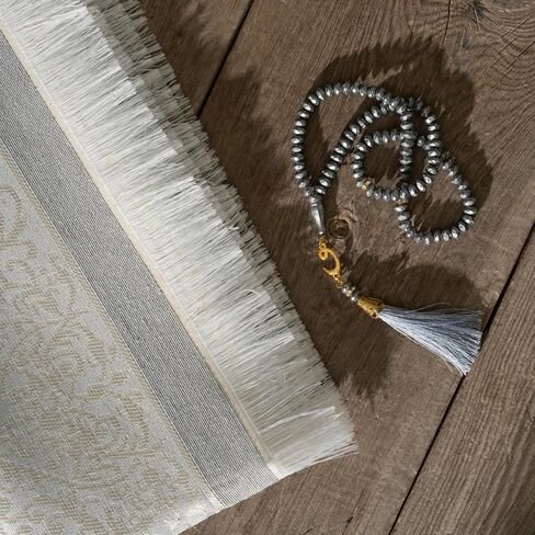 سجادة الصلاة المسلمة مع حبات صلاة الإسلام - حصيرة صلاة السفر ، والهدايا الإسلامية للمرأة ، والصلاة المحمولة مات الإسلام ، وسجادة الصلاة الإسلامية الإسلام الرجال ، حصيرة الصلاة من أجل الهدايا المسلمة ، الوردي in Kuwait