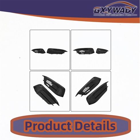 GXYWADY الضباب ضباب الإطار مصابيح الضباب الغطاء بديل الجانب الأيسر والأيمن لسيادة سيفيك/كوبيه 2016 2017 2018 71103-TBA-A00 71108-TBA-A00 in Kuwait