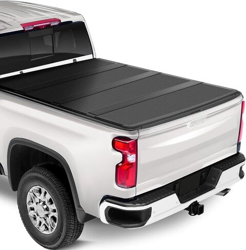 FRP Low-Profile Flip-Up Hard Tri-Fold Tonneau Cover fits 2019–2026 Dodge Ram 1500 5.7ft Short Bed (Excludes RamBox) in Saudi Arabia